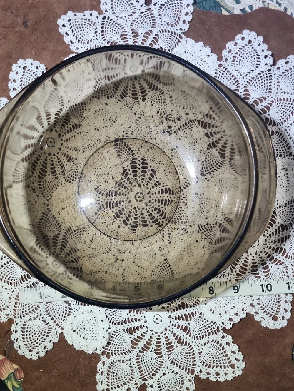 Vintage PYREX Amber Glass 10